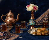 پک جفت گلدان مس و پرداز در جعبه جیر