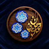 تابلو تومراجان و جهانی سه بشقاب مینا