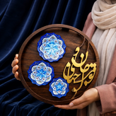 تابلو تومراجان و جهانی سه بشقاب مینا